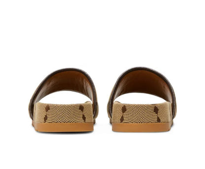 GUCCI GG Canvas Slide Sandal