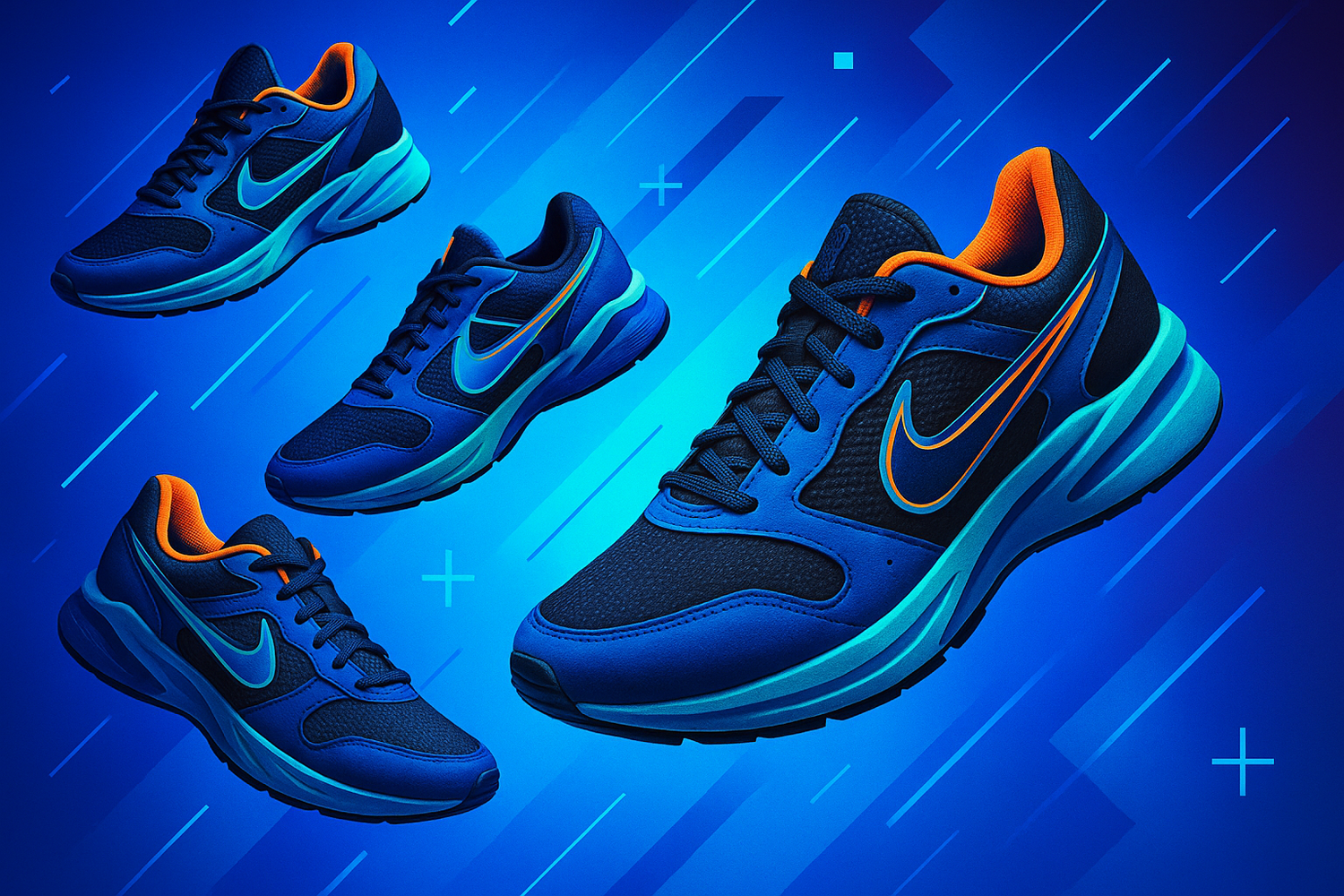 Sneakers background 